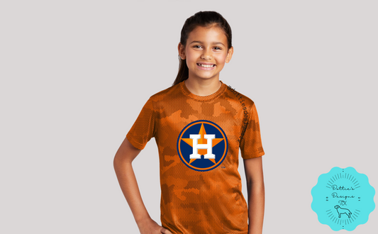 Houston Astros Dri Fit Camo Hex T-Shirt