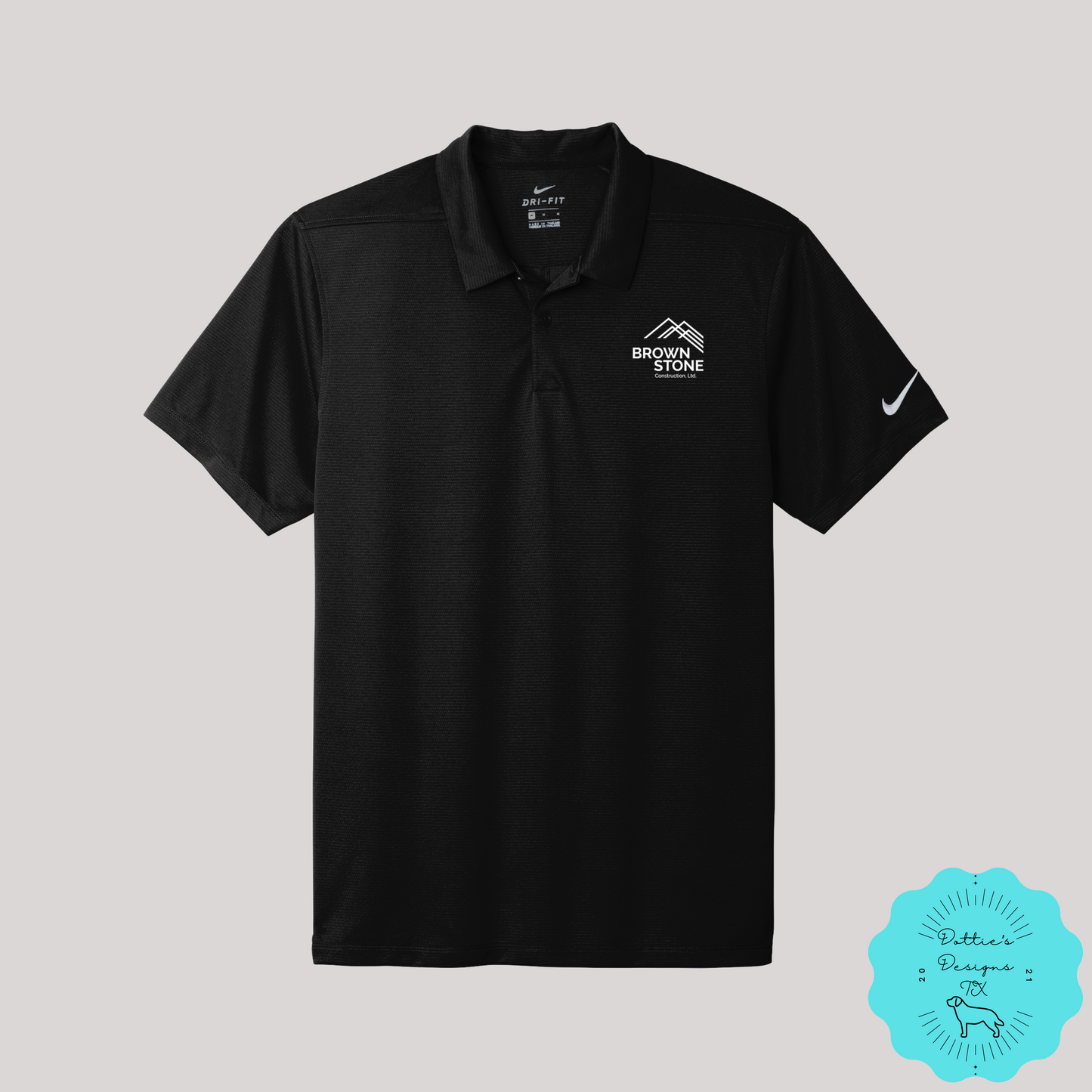 Brownstone Construction, LTD. Embroidered Nike Dry Essential Solid Polo