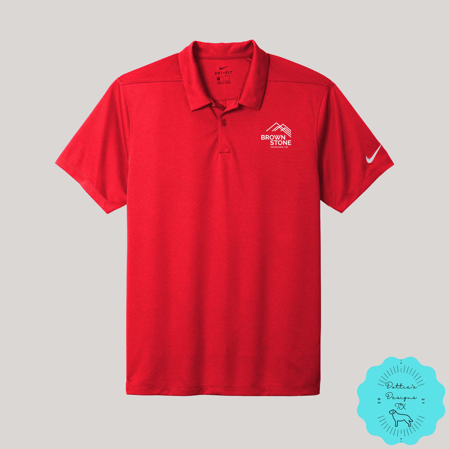 Brownstone Construction, LTD. Embroidered Nike Dry Essential Solid Polo