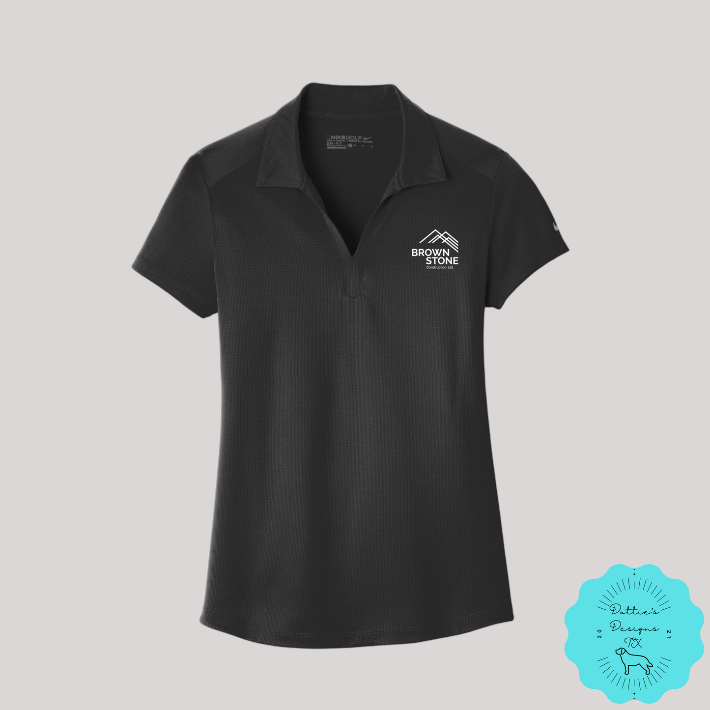Ladies Brownstone Construction, LTD. Embroidered Nike Ladies Dri-FIT Legacy Polo