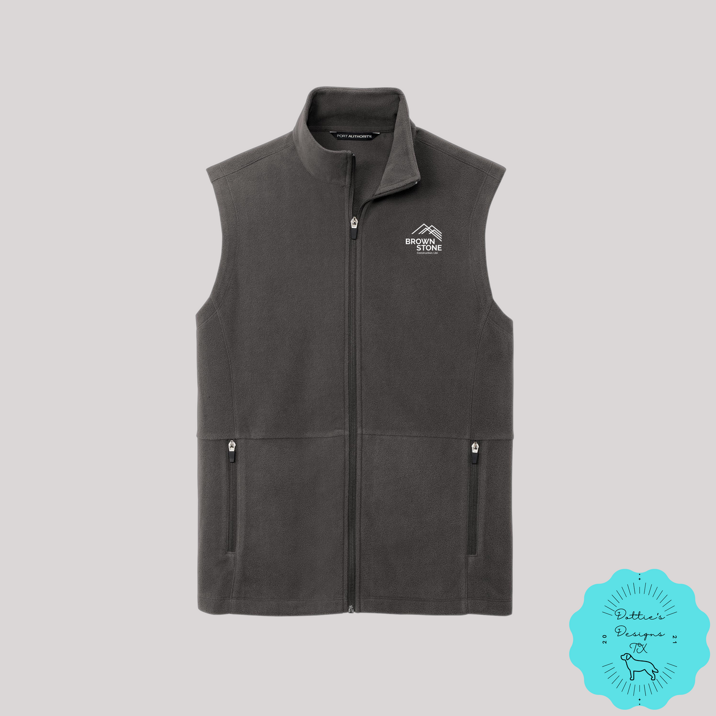 Brownstone Construction, LTD. Embroidered Accord Microfleece Vest