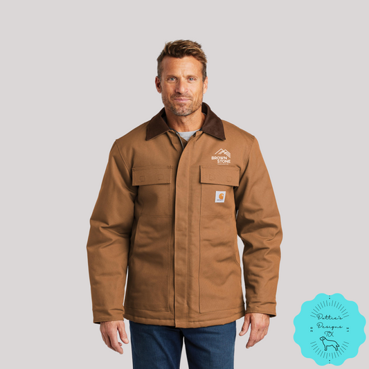 Brownstone Construction, LTD. Embroidered Carhartt ® Duck Traditional Coat