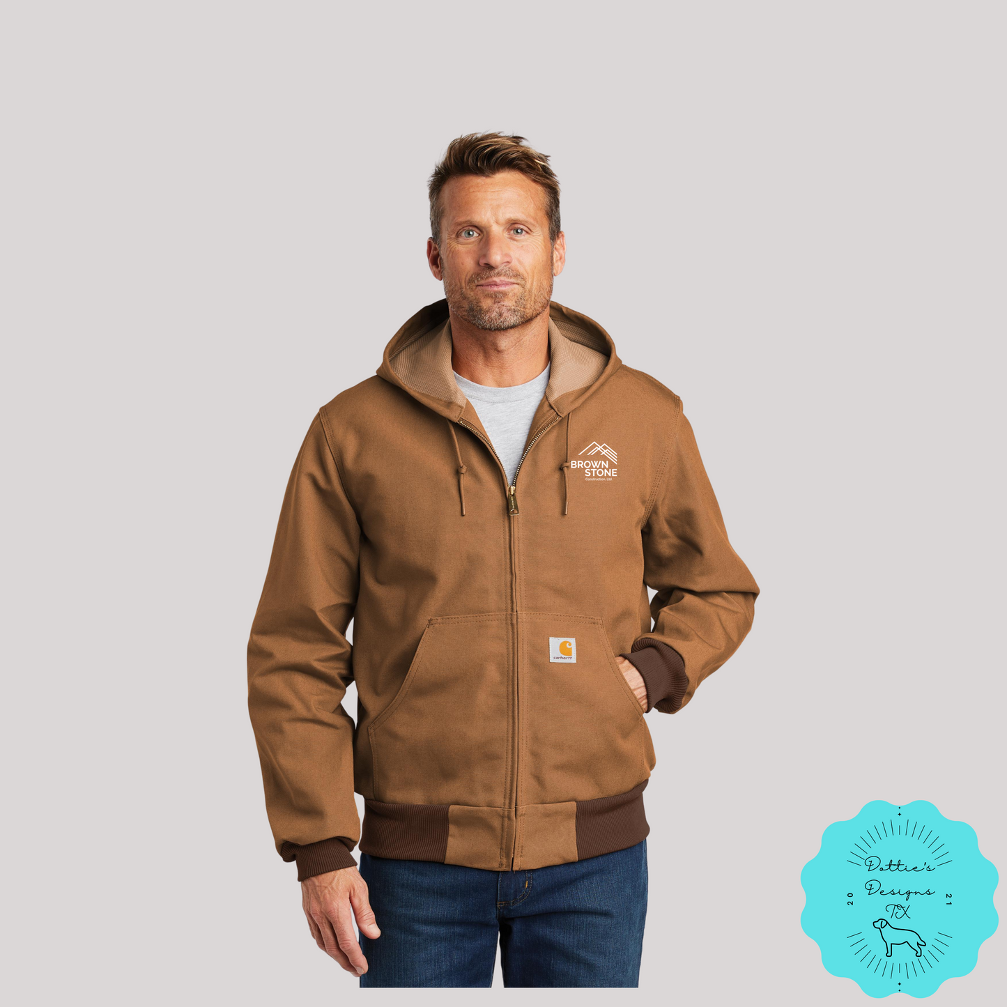 Brownstone Construction, LTD. Embroidered Carhartt ® Thermal-Lined Duck Active Jacket