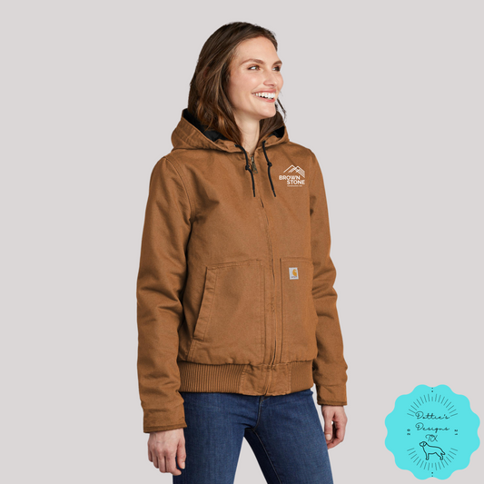 Ladies Brownstone Construction, LTD. Embroidered Carhartt ® Thermal-Lined Duck Active Jacket