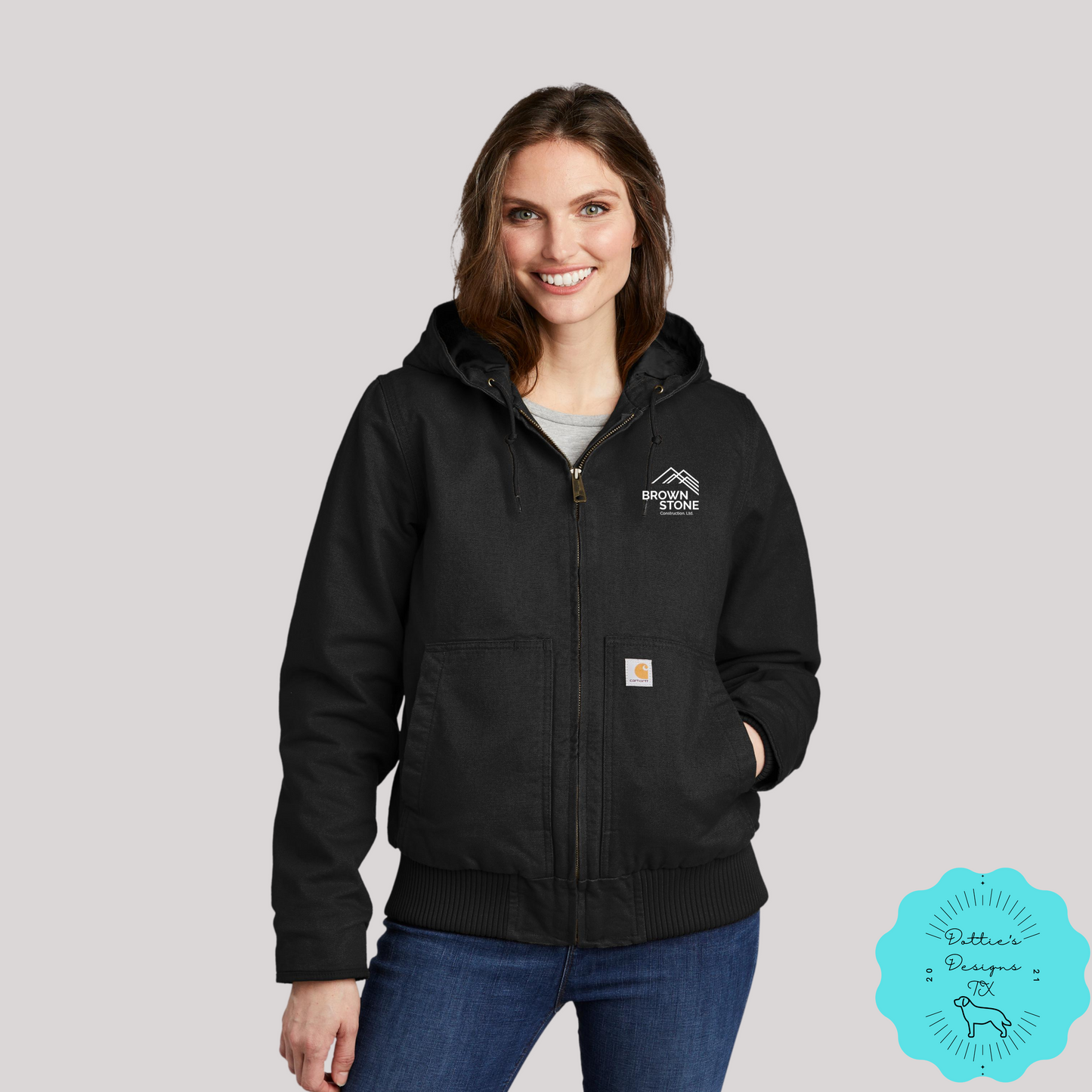Ladies Brownstone Construction, LTD. Embroidered Carhartt ® Thermal-Lined Duck Active Jacket