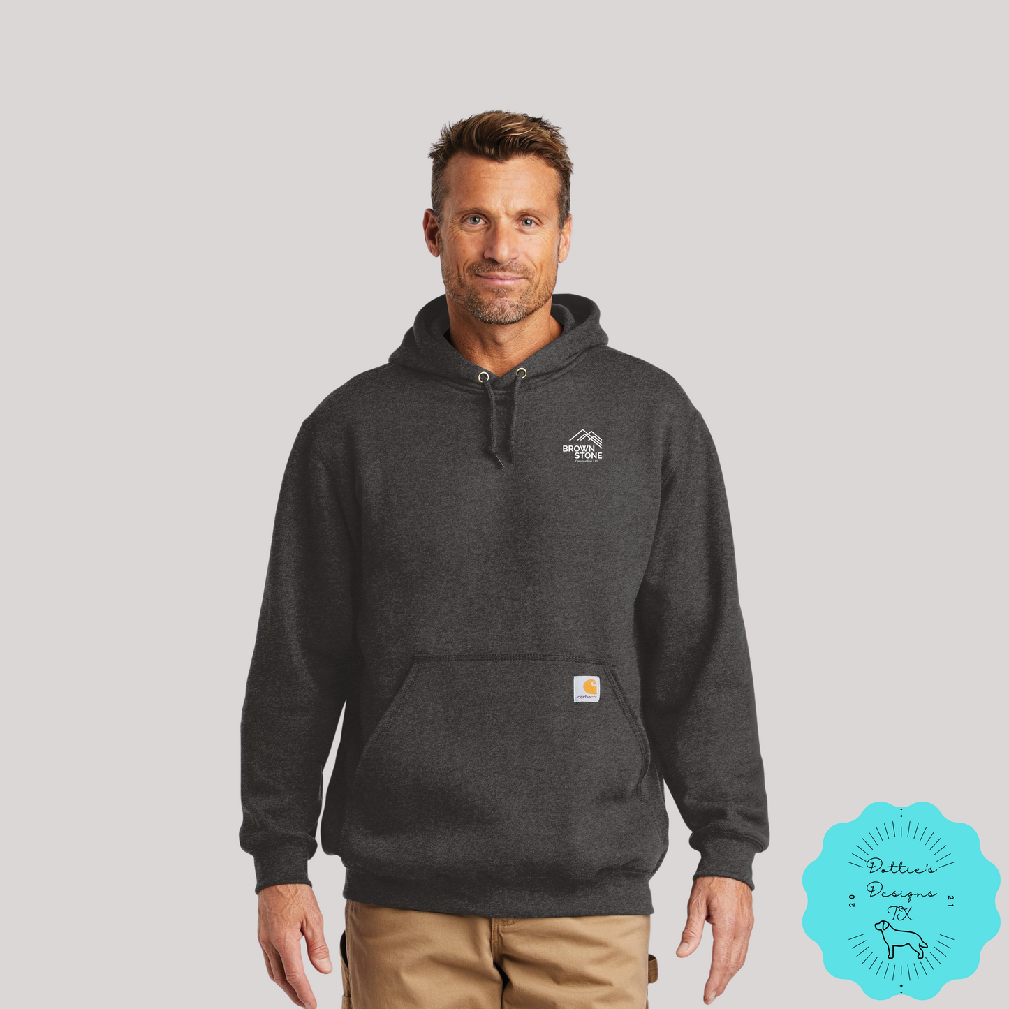 Brownstone Construction, LTD. Embroidered Carhartt ® Midweight Hooded Sweatshirt