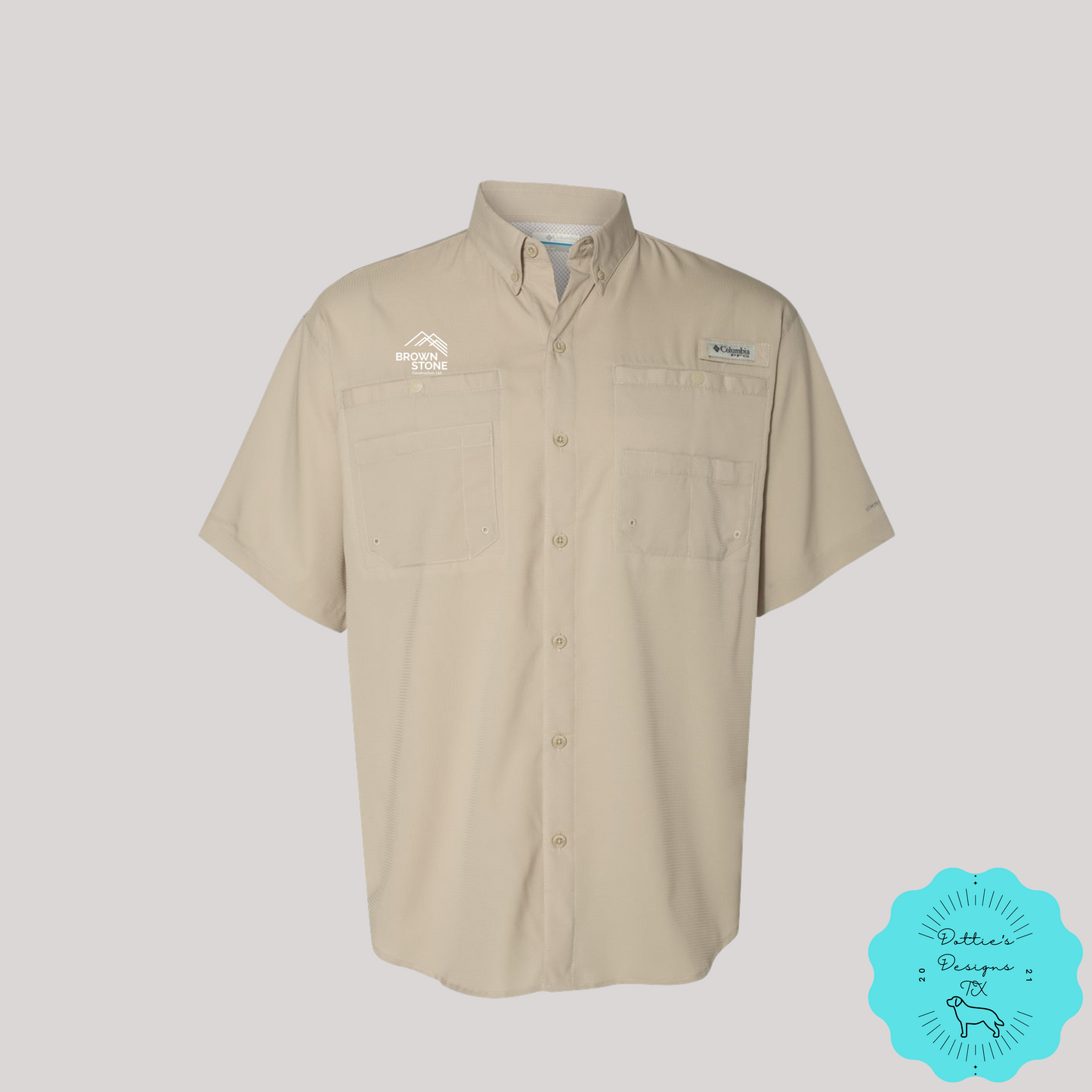 Brownstone Construction, LTD. Embroidered Columbia Tamiami II Short Sleeve Shirt