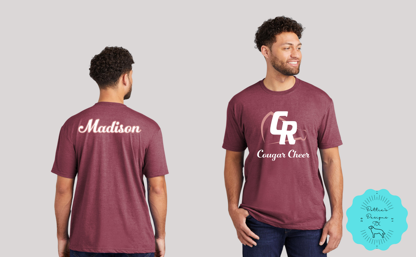 Personalized Cinco Ranch Cougar Cheer Soft Style T-Shirt