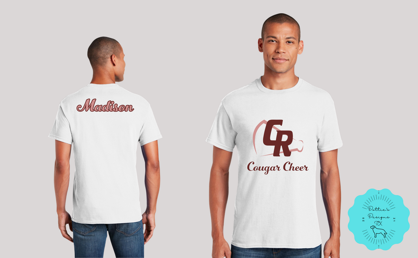 Personalized Cinco Ranch Cougar Cheer Soft Style T-Shirt