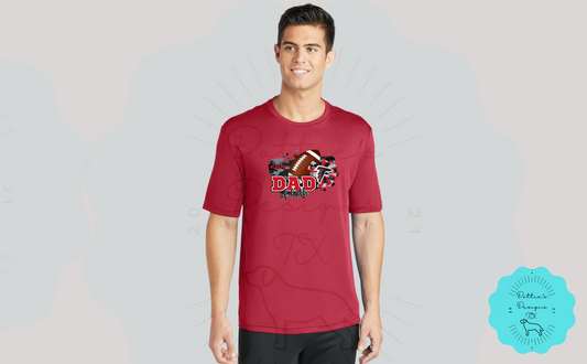 Falcons Personalized Cheer Dad of Both T-Shirt