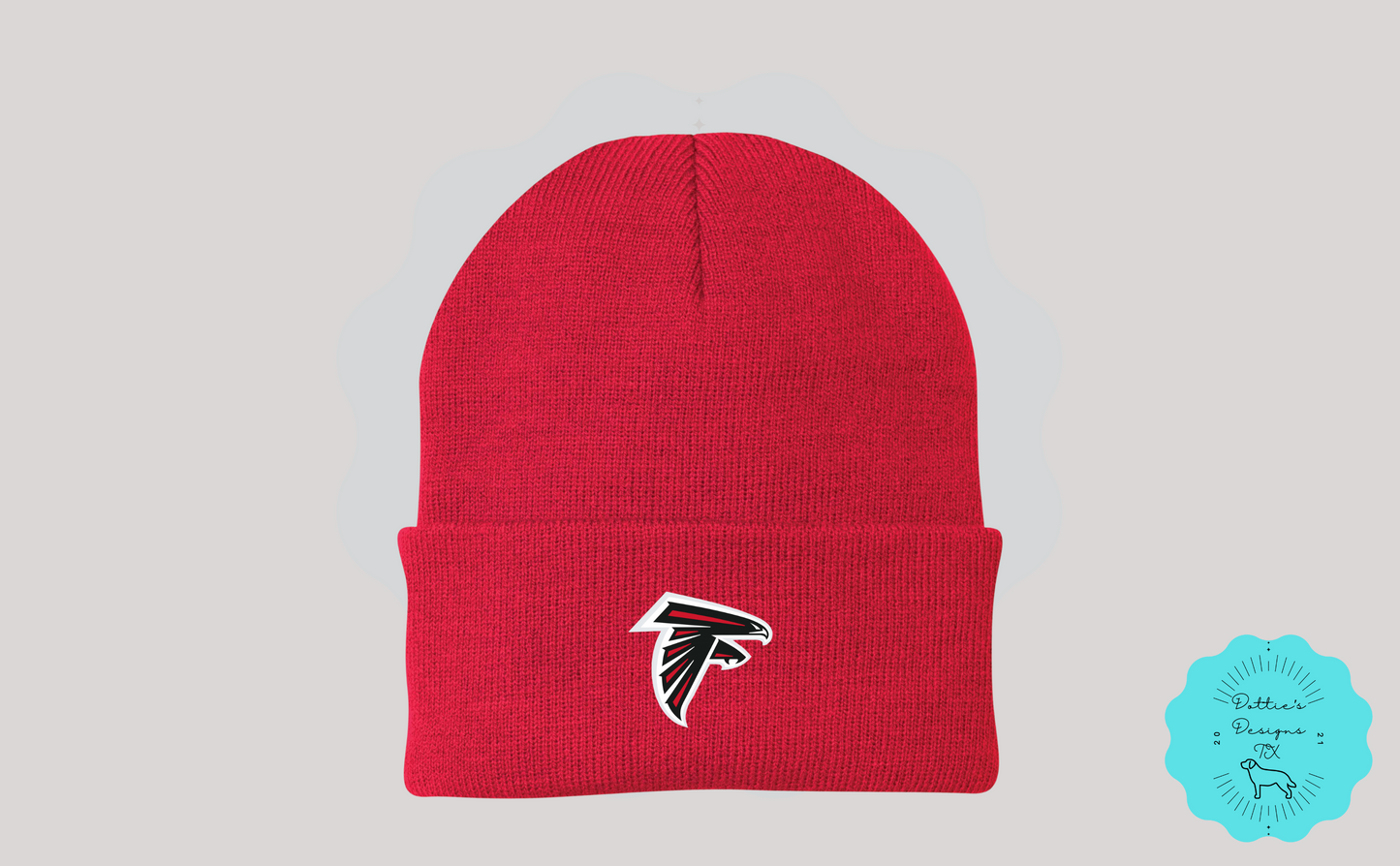 Falcons Embroidered Beanie