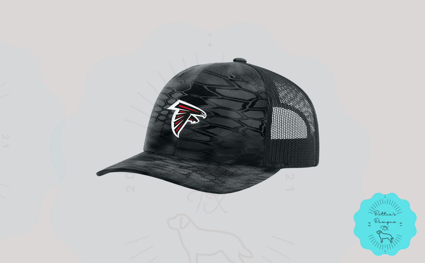 Falcons Embroidered Richardson 112 Classic Trucker Hat