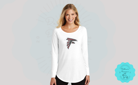 Ladies Falcons Perfect Tri Long Sleeved Tunic Tee