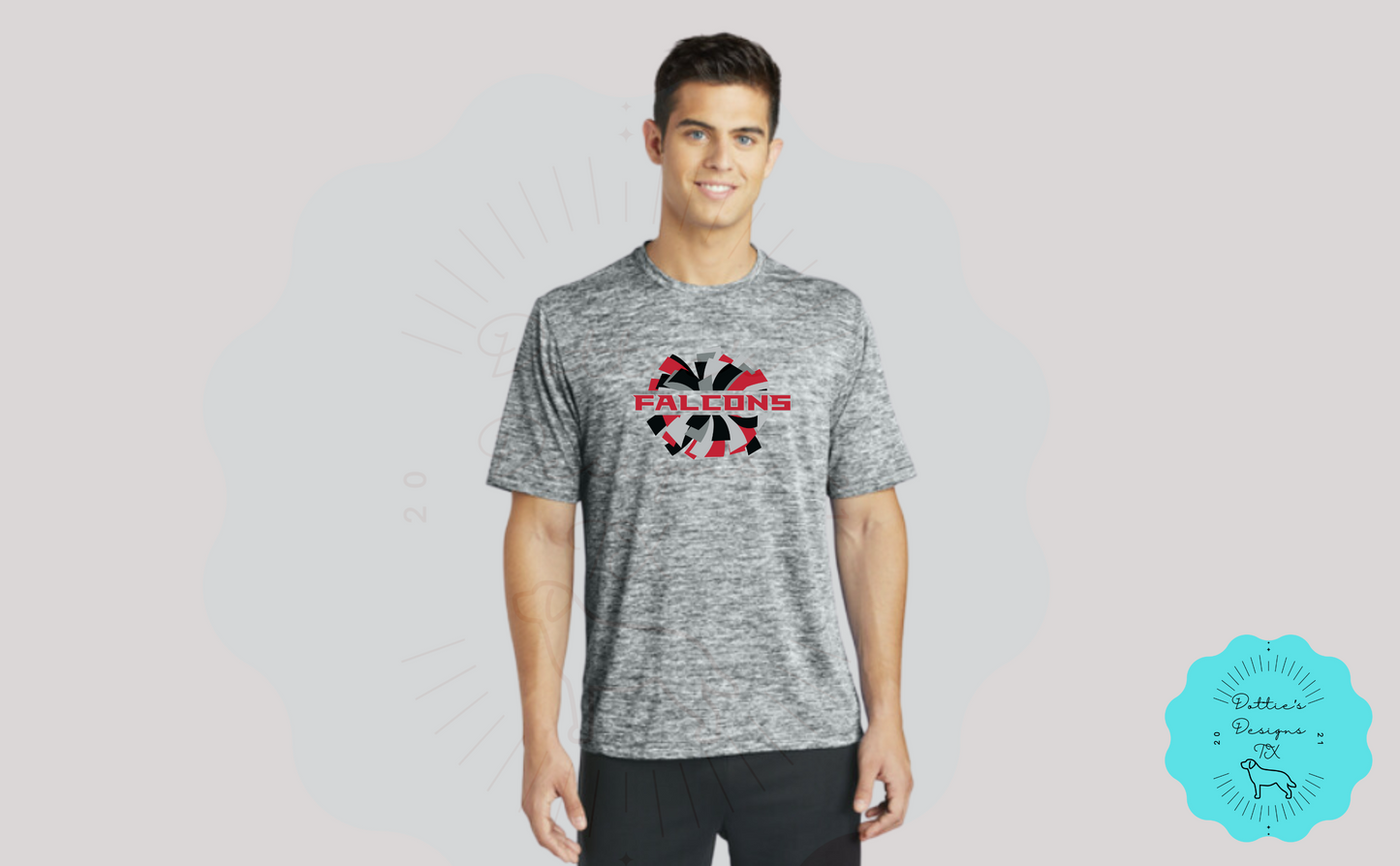 Falcons Cheer Electric Heather Performance T-Shirt