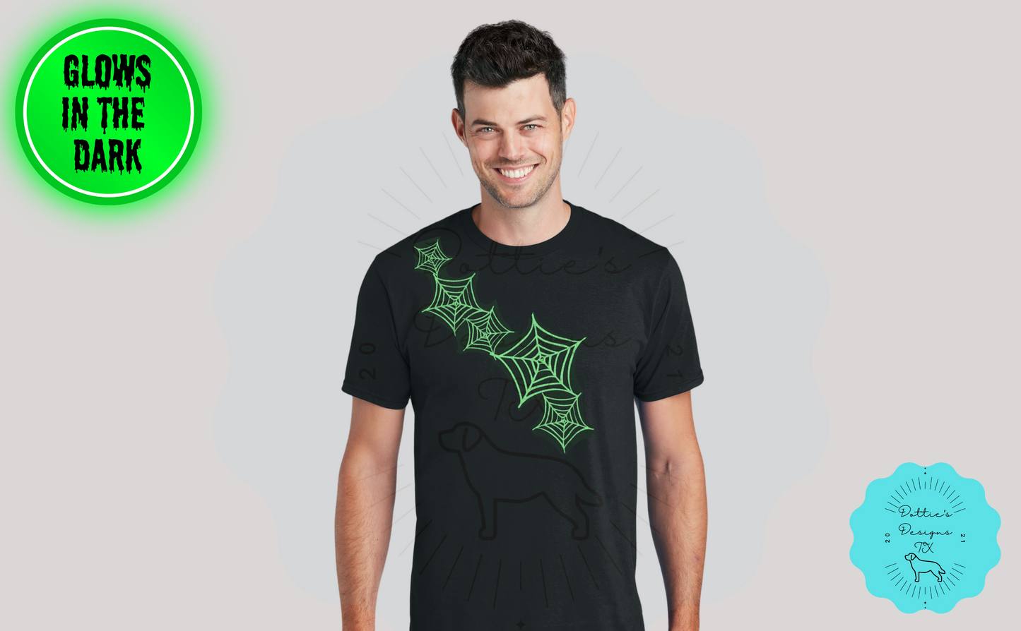 Glow in the Dark Spiderwebs T-Shirt