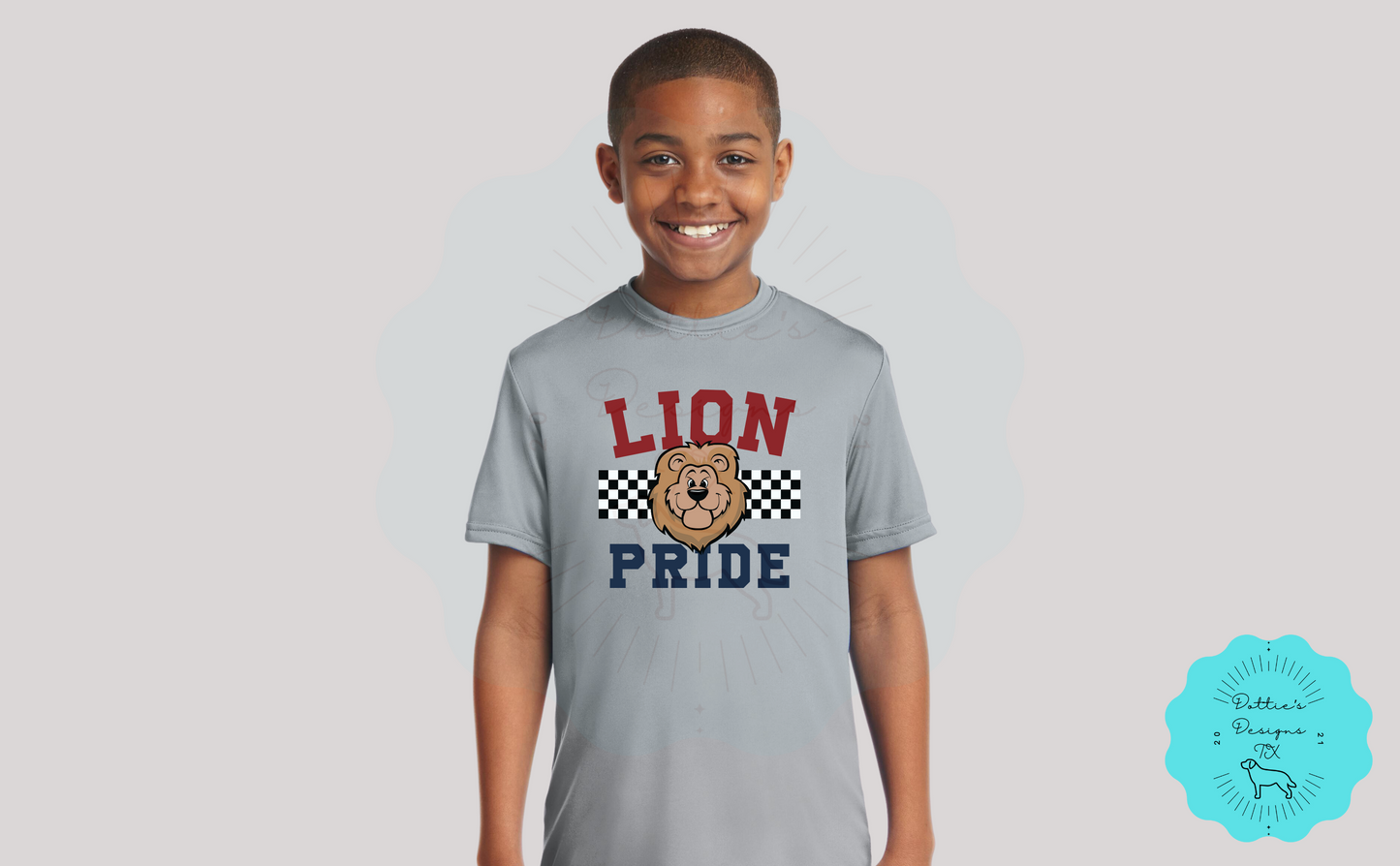 Lindsey Lions Elementary Spirit Wear Lion Pride Sports Performance T-Shirt