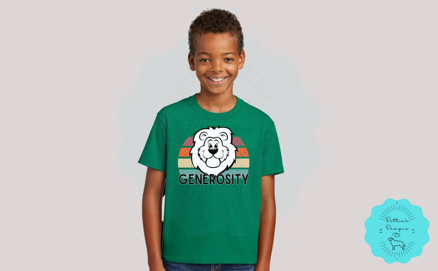 Lindsey Lions Elementary Den Sunshine Soft Cotton T-Shirt