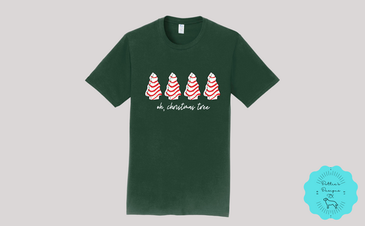 Oh, Christmas Tree Snack Cake T-Shirt