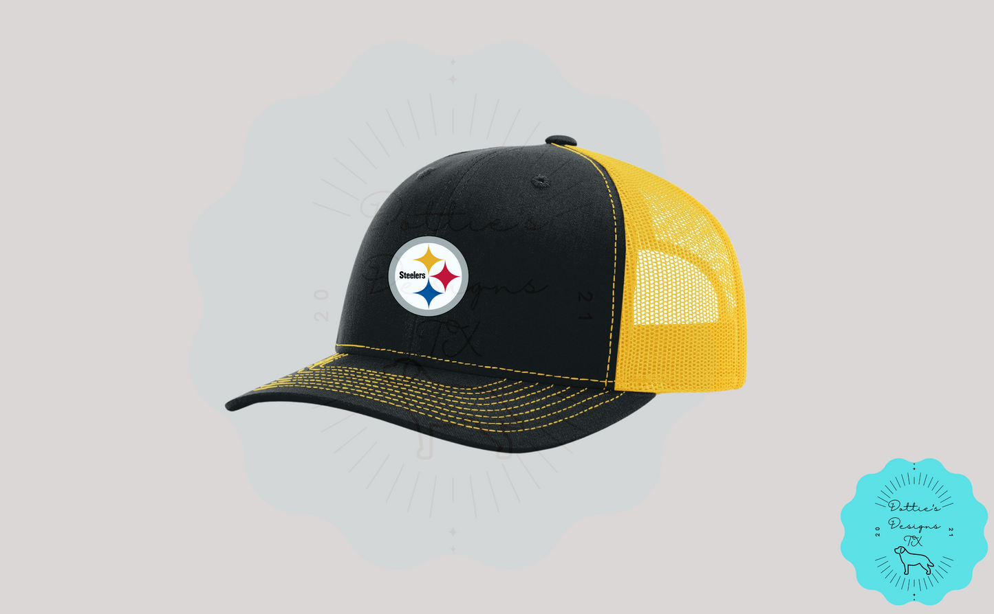 Steelers Embroidered Richardson 112 Classic Trucker Hat