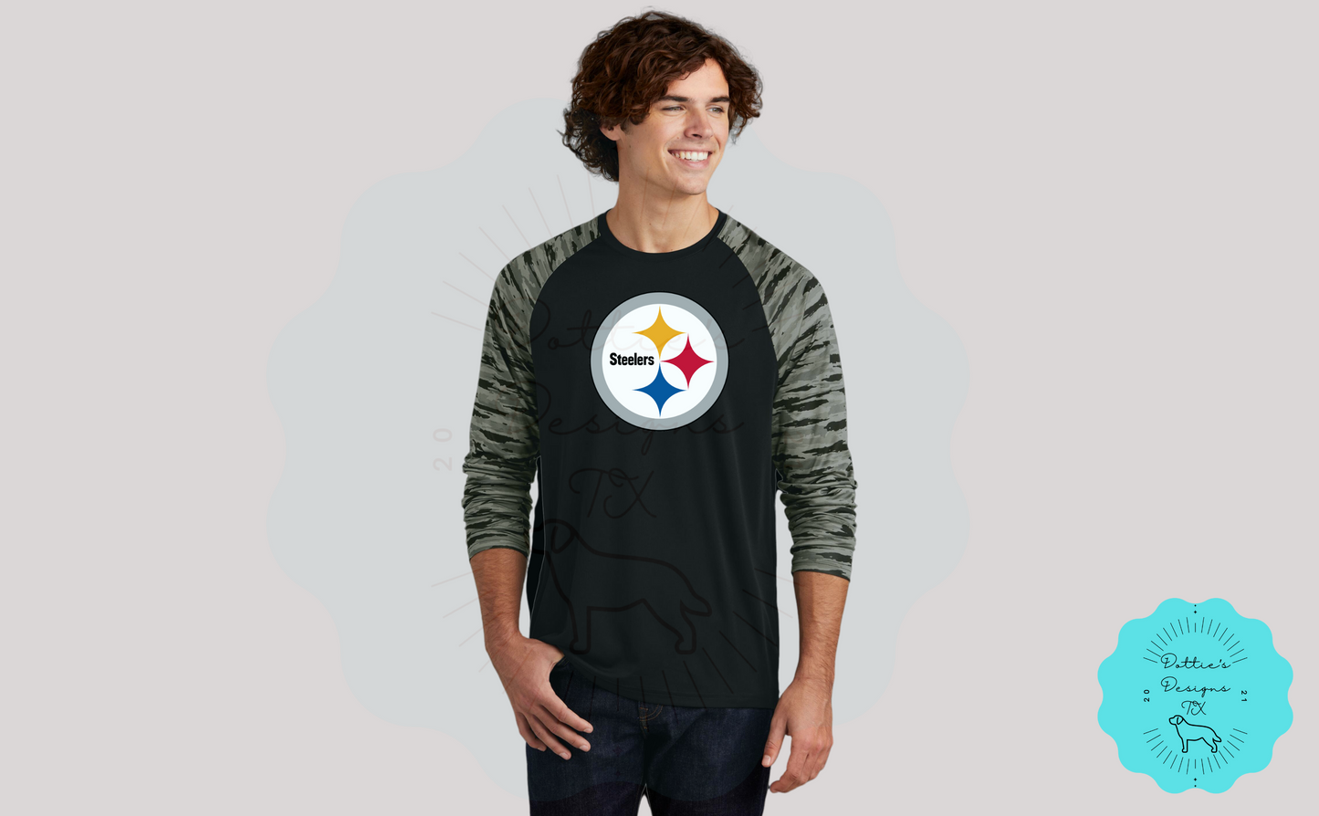 Steelers Drift Camo Long Sleeve Dri Fit T-Shirt