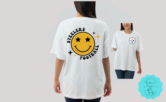 Steelers Smiley Soft Cotton T-Shirt