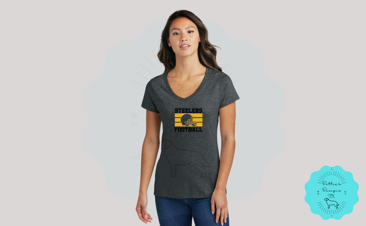 Steelers Football Soft Cotton T-Shirt