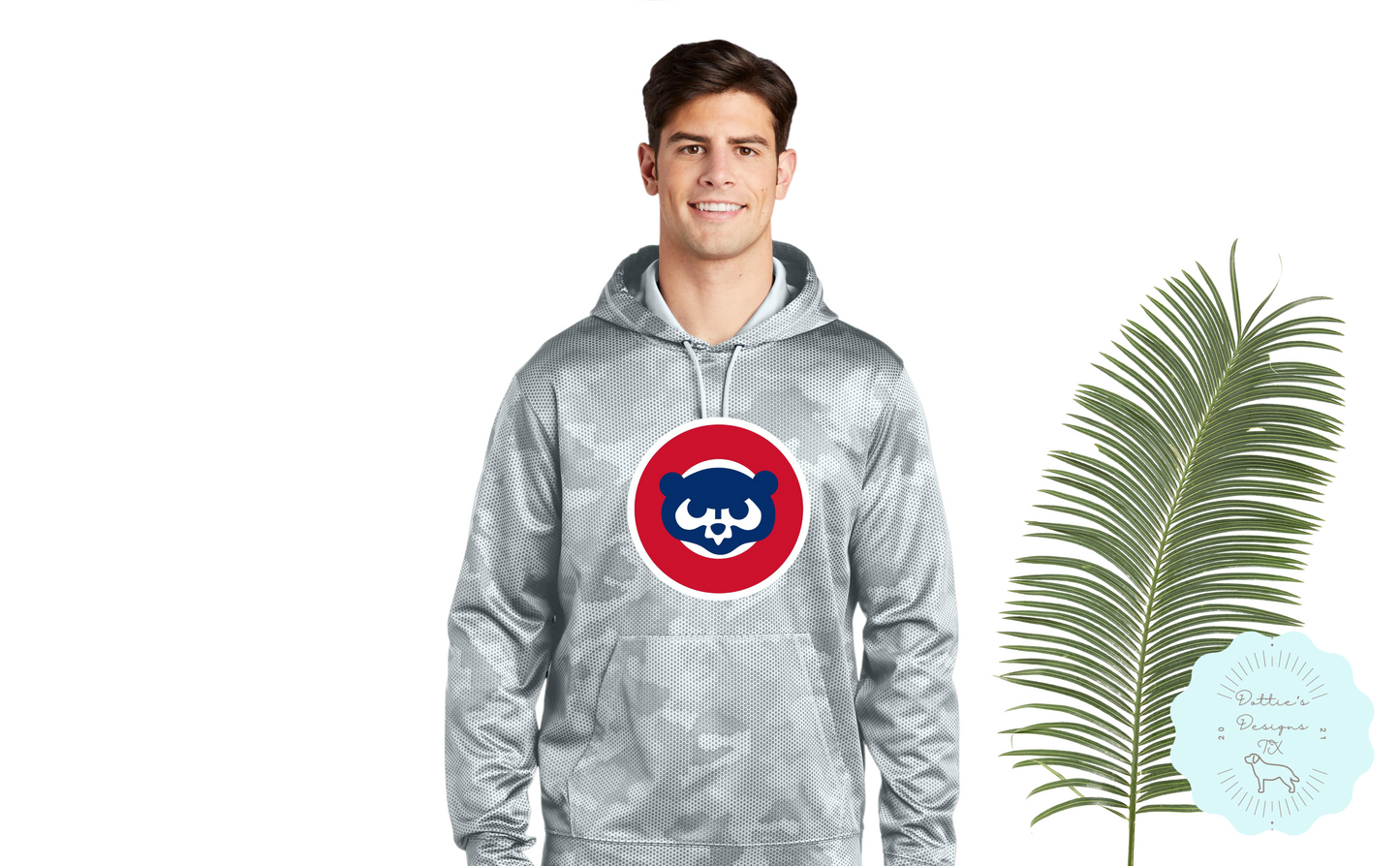 Cubs Camo Hex Performance Hoodie for Adult and Youth Sizes